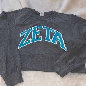 Long sleeve grey Zeta T-shirt